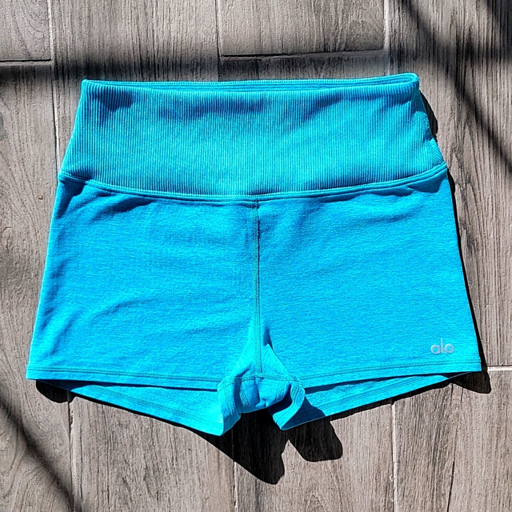Alo Yoga Aura Cycling Shorts Blue M